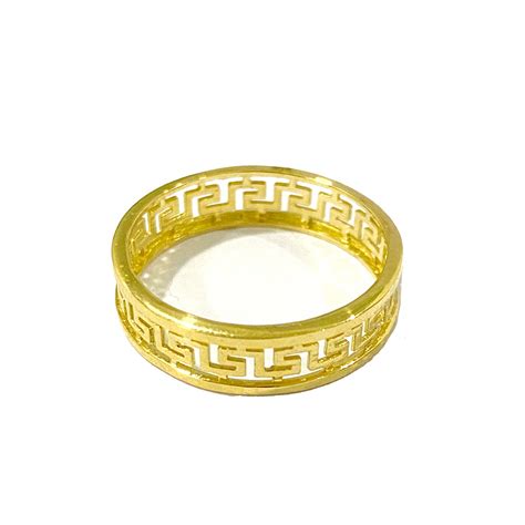 versace gold wedding ring|Versace ring real gold.